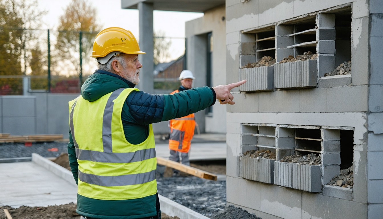 Ecoloog begeleidt een bouwproject met aandacht voor huismussen en groen
